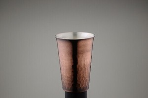 華タンブラーストレート 槌目 90ml ブロンズ