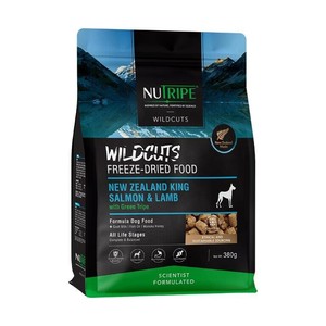 ニュートライプ　ワイルドカット　フリーズドライ　キングサーモン＆ラムwithグリーントライプ　380g N