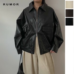 2025年新商品 短款夹克 人造革/仿皮革 束腰夹克