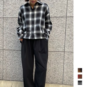 【AnnaKerryアンナケリー85254707】3WAYオンブレチェックシャツ「2025秋新作」