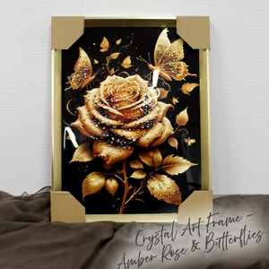 Art Frame Butterfly Rose