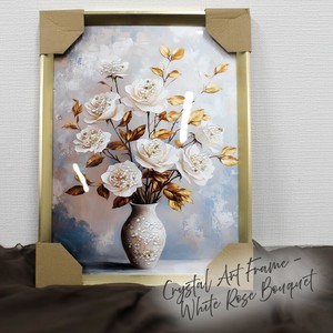 Art Frame White Rose