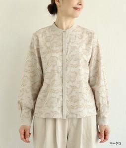 衬衫 花朵 提花 衬衫