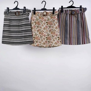 裙子 特价 女士 裙子 迷你 雅卡尔织布 秋