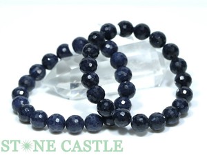 ☆高品質☆【ブレスレット】サファイア 128面カット (5A) (スリランカ産) (約11〜11.5mm)