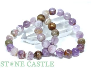 ☆高品質☆【ブレスレット】アメジスト桜瑪瑙 (メキシコ産) (約11〜11.5mm) 【天然石 パワーストーン】