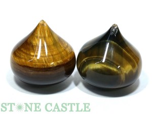 【開運＆風水アイテム】タイガーアイ 宝珠30mm (2個セット) ★特価★ 【天然石 パワーストーン】