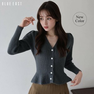 新色追加・再入荷【ペプラムニットカーディガン】トップス　カーディガン