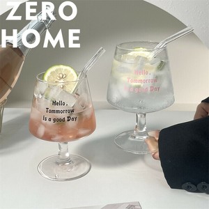手描きのブランデーグラス 飲み物用のストロー付きグラス