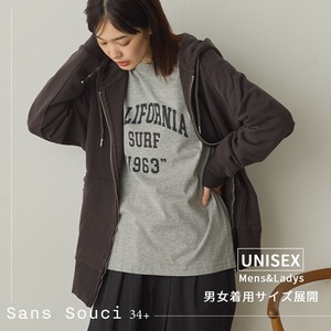 ユニセックス 裏毛スウェットジップパーカー