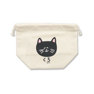 （取り寄せ品）ｷﾝﾁｬｸ くろねこさん (ﾍｯﾀﾞｰ付き) !　おえかきさん　小物入れ　オクタニ