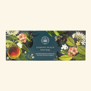 THE ENGLISH SOAP COMPANY KEW GARDEN Luxury Shea Soap Set JASMINE PEACH ジャスミンピーチ