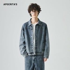 P23367 メンズ デニムジャケット 2025秋新作 ストリート ワイド 二点セット デニムジーンズ