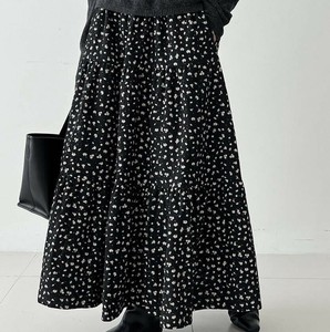 u29405レディース ボトムス ロングスカート 3色 ハイウエスト 花柄 韓国風 2025秋新作