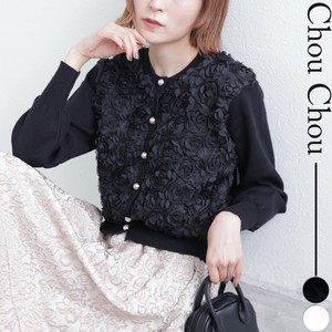 お花モチーフカーディガン　2025人気  chouchou東京