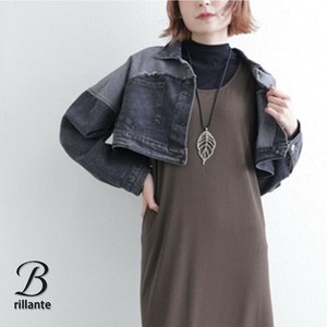 【10/上・予約販売】配色デニム クロプトジャケット　新作2025aw　BRILLANTE東京（201042）