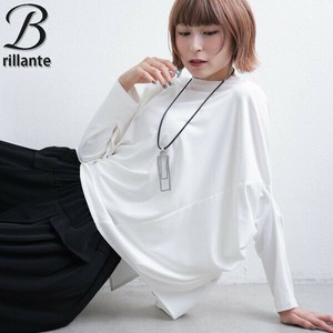 ドルマンアシメカット長袖Tシャツ  トップス　2025aw　BRILLANTE東京（196618）