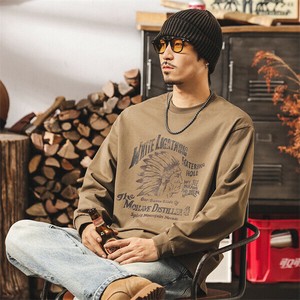 P23331トッブス Tシャツ 長袖 カジュアル スポーツ メンズ パーカー 2025新作 ラウンドネック 字母
