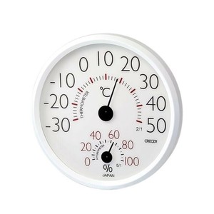 CRECER クレセル 温湿度計 ホワイト CR-152W