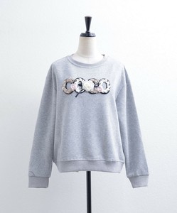 【2025AW新作】フェザー＆フラワー「COCO」ロゴ刺繍プルオーバースウェット　トレーナー　　 skypink東京