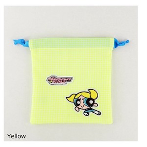 パワーパフガールズ アップリケ巾着ポーチ イエロー F248023-52