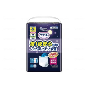 大王製紙 アテント夜1枚安心パンツパッドなしでずっと快適 袋 M-L 20773919 875663