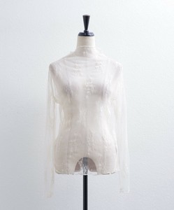【2025AW新作】総レースハイネックシアートップス　インナー　レイヤード　 skypink東京