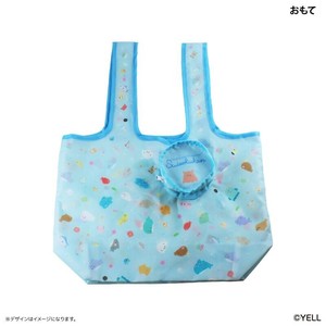 つぶらな瞳の仲間達　収納ポーチ付きエコバッグ つぶらな瞳の水族館　30×29×マチ15cm