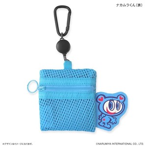 エンジェルブルー　メッシュポーチ(リール付き)　ナルミヤキャラクターズ　ナカムラくん　9×8cm