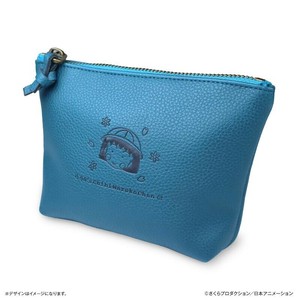 ちびまる子ちゃん　フェイクレザーポーチ　ちびまる子ちゃん　12cm×16cm×5cm