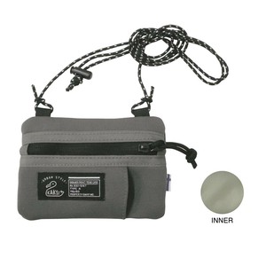 KAKSI Kuu ショルダーポケットティッシュポーチ GRY SN00176