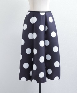 【2025AW新作入荷】ドット柄ボンディンフレアスカート　水玉　skypink東京