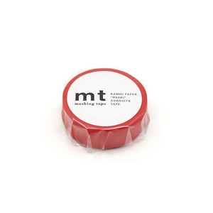 【カモ井加工紙】mt 1P マットレッド  / マスキングテープ