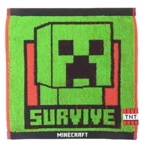 【ハンドタオル】マインクラフト ジャガードミニタオル クリーパー