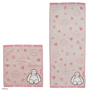 【Disney】ディズニー ベイマックス ふんわりドット ウォッシュタオル&フェイスタオル 防菌防臭加工