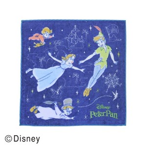 【Disney】ディズニー ピーターパン 蓄光刺繍 ミニタオル 暗闇で光る 抗菌防臭加工
