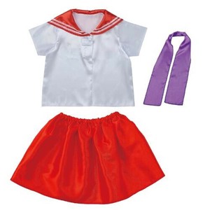 キッズコスプレ衣装 セーラー服  レッド×パープル 19273