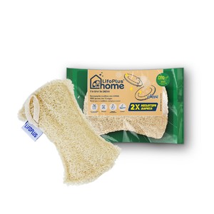 【LifoPlus】キッチンルーファースポンジ ＜食器洗い用スポンジ/ヘチマ/脱プラ＞