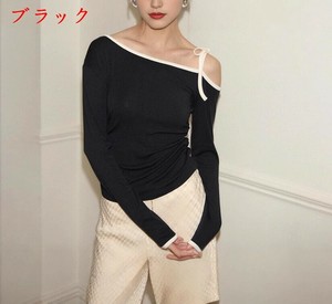Tシャツ 長袖   無地  快適 レディース ファッション  DYLA1114