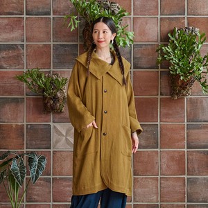 【お買得品】コットンオーバーネックコート