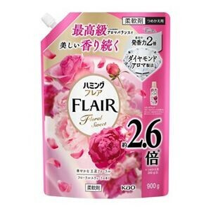 ハミングフレア　フローラルスウィート　スパウトパウチ 900g 【柔軟剤】