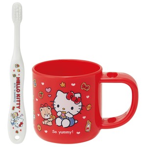 スタンド付コップ歯ブラシセット ハローキティクッキー