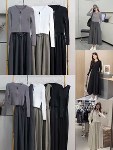 Casual Dress Sleeveless Dress Ribbed Knit [A/W NEW]