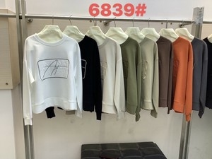 【2025秋冬新作】ネット限定　ART刺繍　綿クッション素材裾スリットトップス　nk6839
