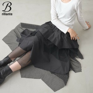 チュールテイアード　フリルデザインスカート 新作2025aw BRILLANTE東京（201259）