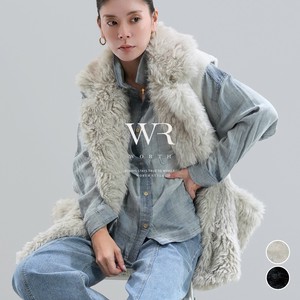 【2025/AW/新作】〈トップス〉シンプルコーデにアクセントをプラス◎ファームートン切替コクーンベスト