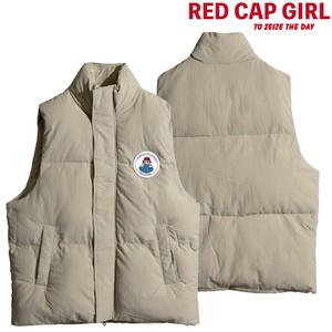 【SPECIAL PRICE】RED CAP GIRL 撥水ナイロン デタッチャブルワッペン付き 中綿ベスト