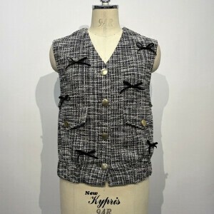Pre-order Vest/Gilet V-Neck Lame Velour