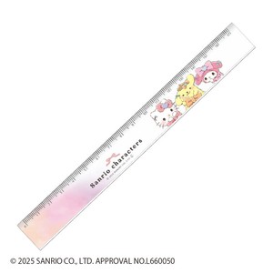 【先行受注】スリム17cm定規 るんるんリボン サンリオキャラクターズ 予約〆10/8