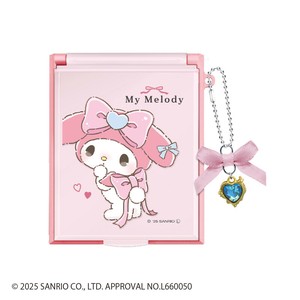 【先行受注】リボンチャーム付きMサイズミラー るんるんリボン サンリオキャラクターズ 予約〆10/8